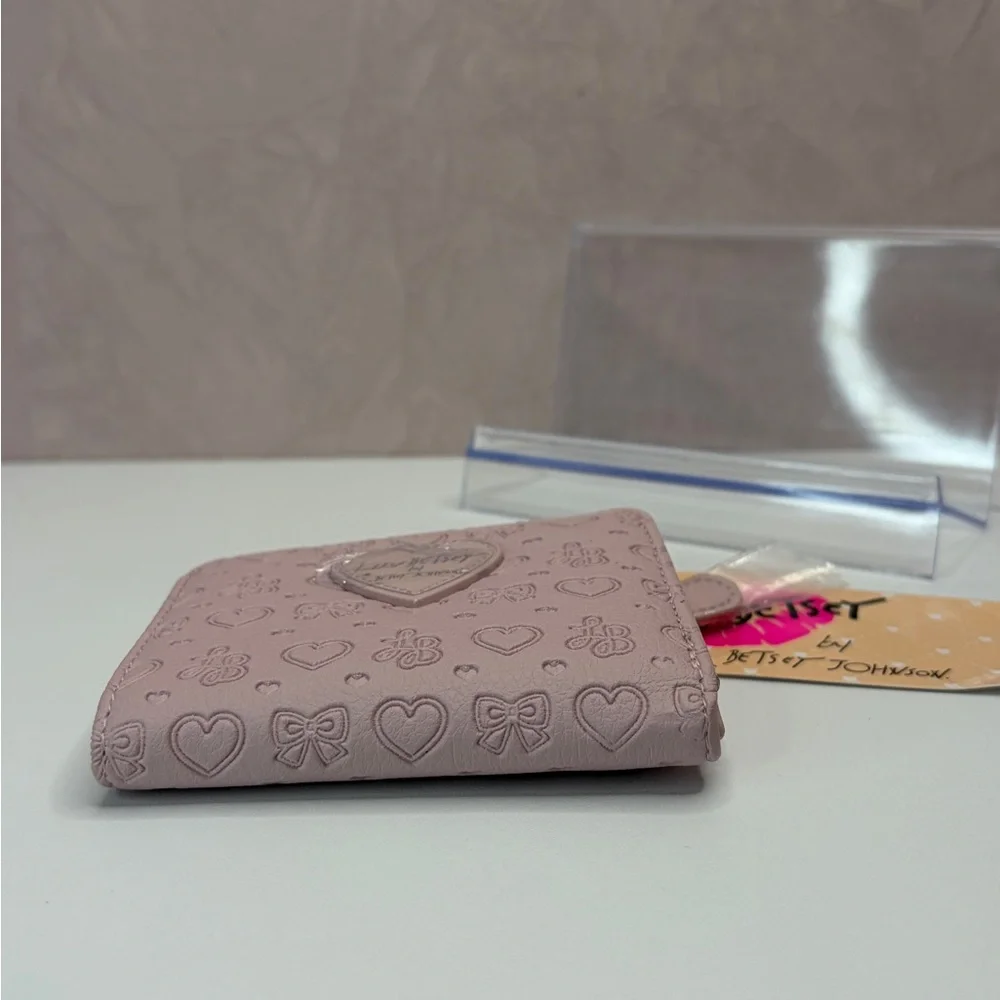 Love Betsey Blush Heart & Bow Embossed Wallet - Picture 9 of 13
